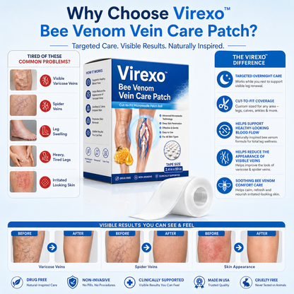 Virexo™ Bee Venom Vein Care Patch