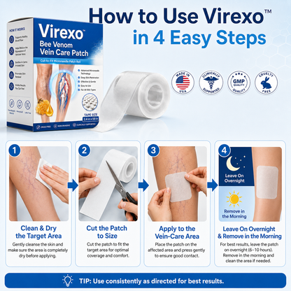 Virexo™ Bee Venom Vein Care Patch
